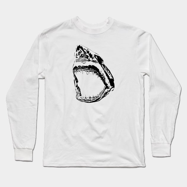 Shark Long Sleeve T-Shirt by Nimmersatt